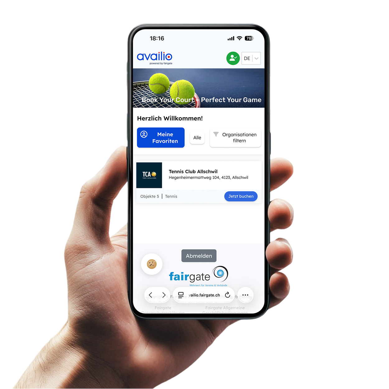 Availio App Mockup